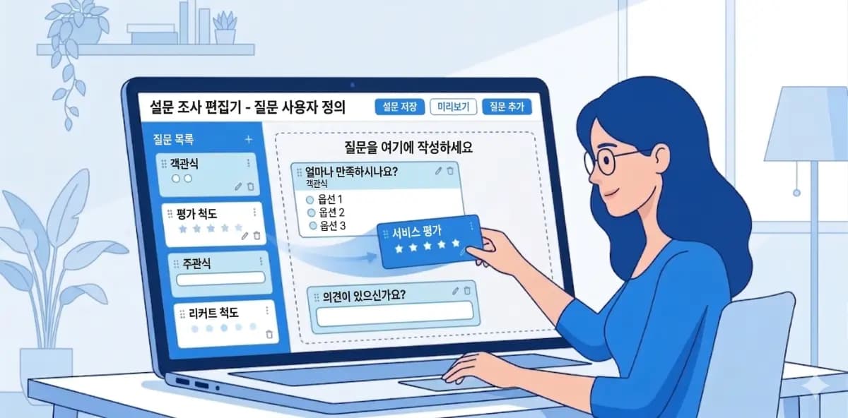 2단계: 질문을 자유롭게 커스터마이즈